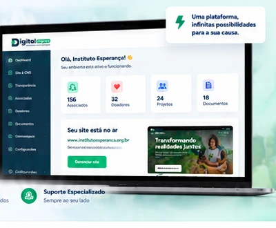Tudo o que sua OSC precisa para uma presença digital completa.